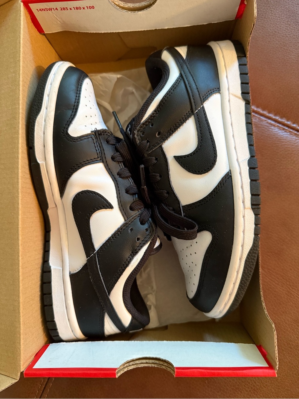 Womens Nike Dunk Black and White Low-Top Sneakers